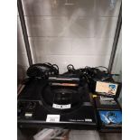 Sega mega drive with games and controllers.