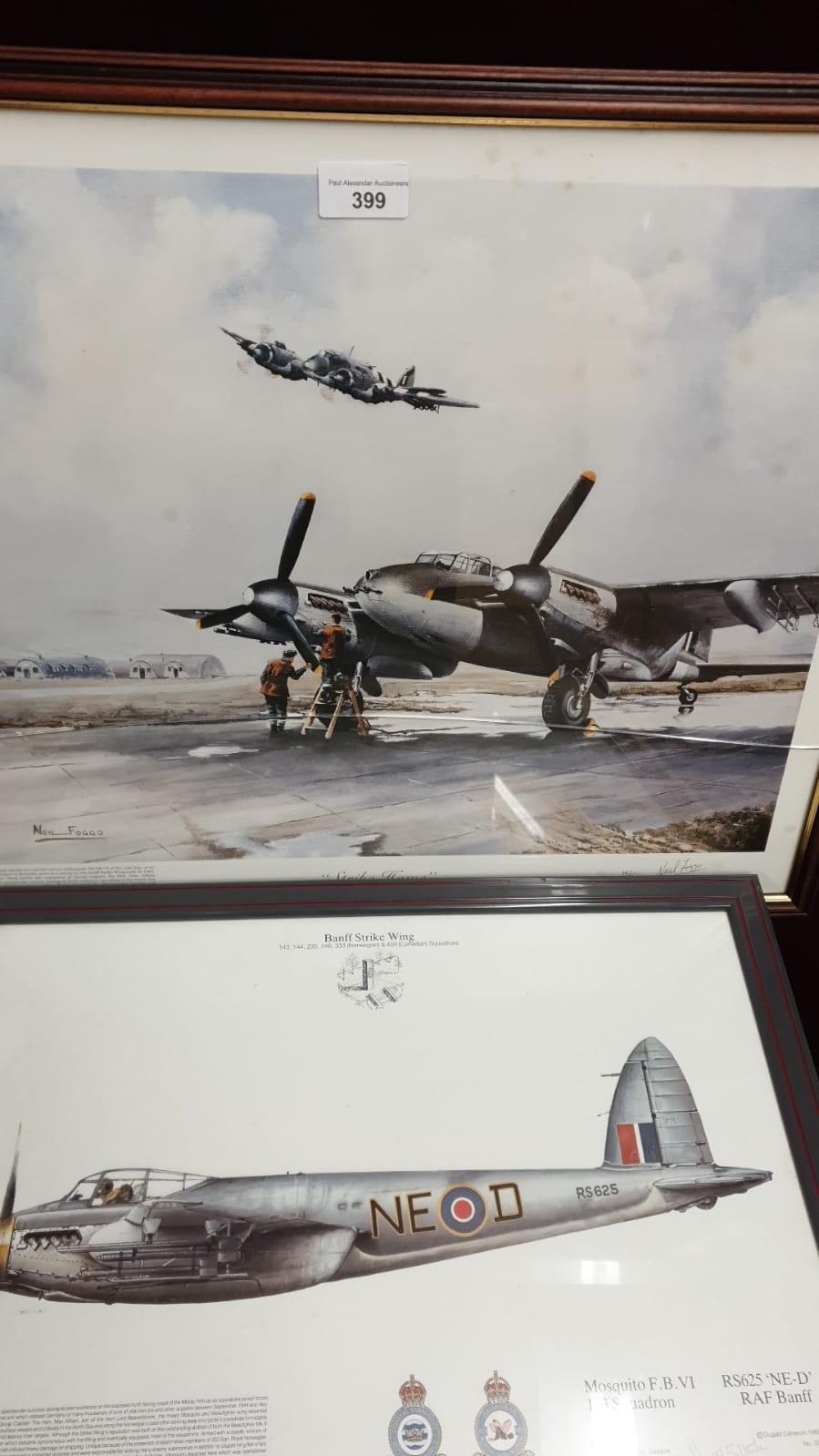 2 Limited Edition War Plane Prints And Renault Racing Car Print. - Image 2 of 3