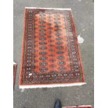 Persian Style Rug With Fringe Edge 60 inches x 38 inches