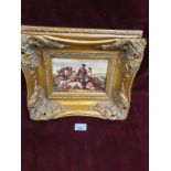 Heavy Gilt Frame Scottish Scene Oil A Graph.