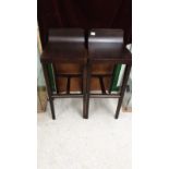 Pair of heavy bar stools.