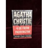 1st edition Agatha Christie 4-50 from. Paddington crime club House.
