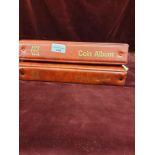 2 Stanley Gibbons Coin Albums With Plastic Coin Sleeves.