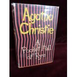 1st edition Agatha Christie a pocket full of rye book. Dated 1953.