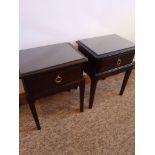 Pair of stag bed side cabinets.