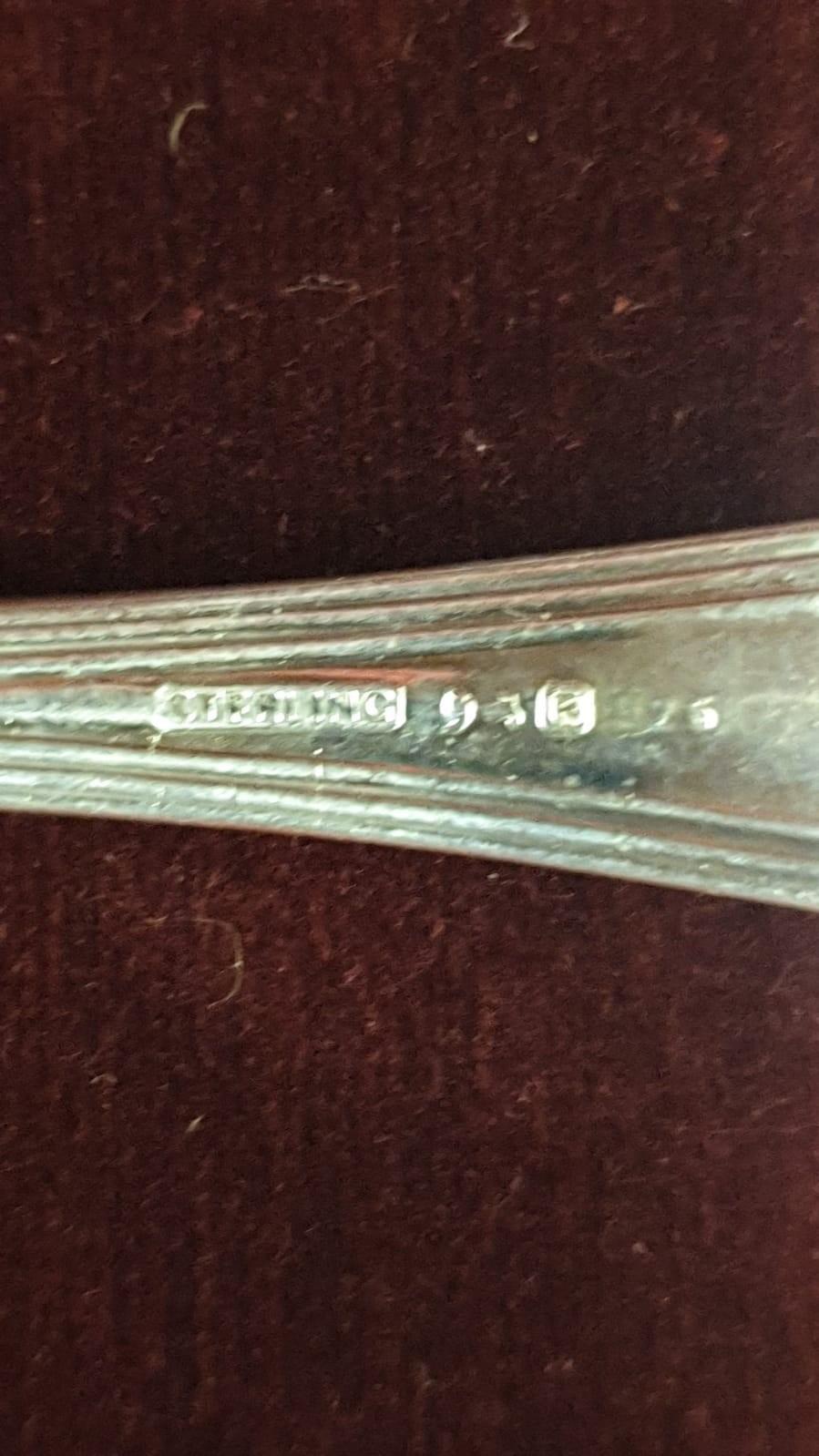 16 Sterling Silver Hallmarked Large Dinner Forks 784 Grams - Image 2 of 2