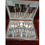 Canteen Of Cutlery In Fitted Case.