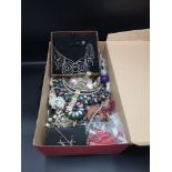 Box of costume Jewellery.