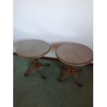 Pair of Reproduction tables.