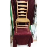 Country house high back ladder chair.