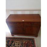 Reproduction 2 drawer cabinet with 2 door cupboard.