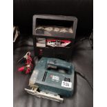 Clarke car power pack together with black n decker jigsaw.