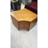 Retro Nathan Corner Cabinet With Window Style Front