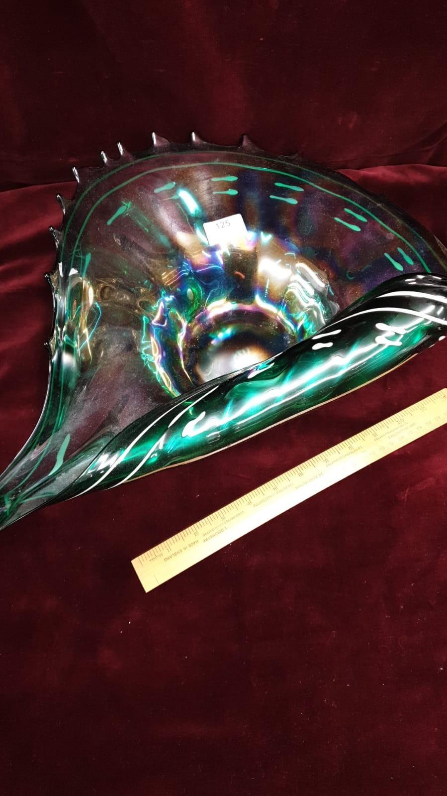 Large Lustre Glass Bowl And Caithness Glass Vase - Image 2 of 2