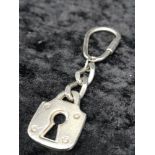 Silver Hall marked key ring.