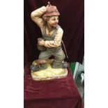 Large Garden Ornament Clown Resin Stands 82cms