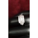 Platinum And Diamond Art Deco Ring 1.25 Carat.