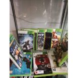 Shelf Of xbox 360 games.