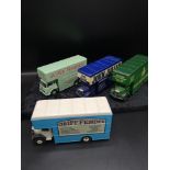 4 corgi truck models.