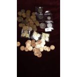 Collection Of British Coins To Include Queen Victoria Crown Half Crown And Shilling ect