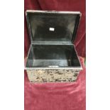 Vintage Metal Deed Box.