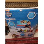 Boxed paw patrol toddler bed.