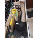 Lot of gardening tools.