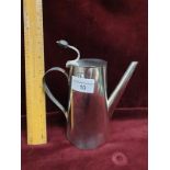 Christopher dresser Style Silver Hall marked coffee pot. 301 grams