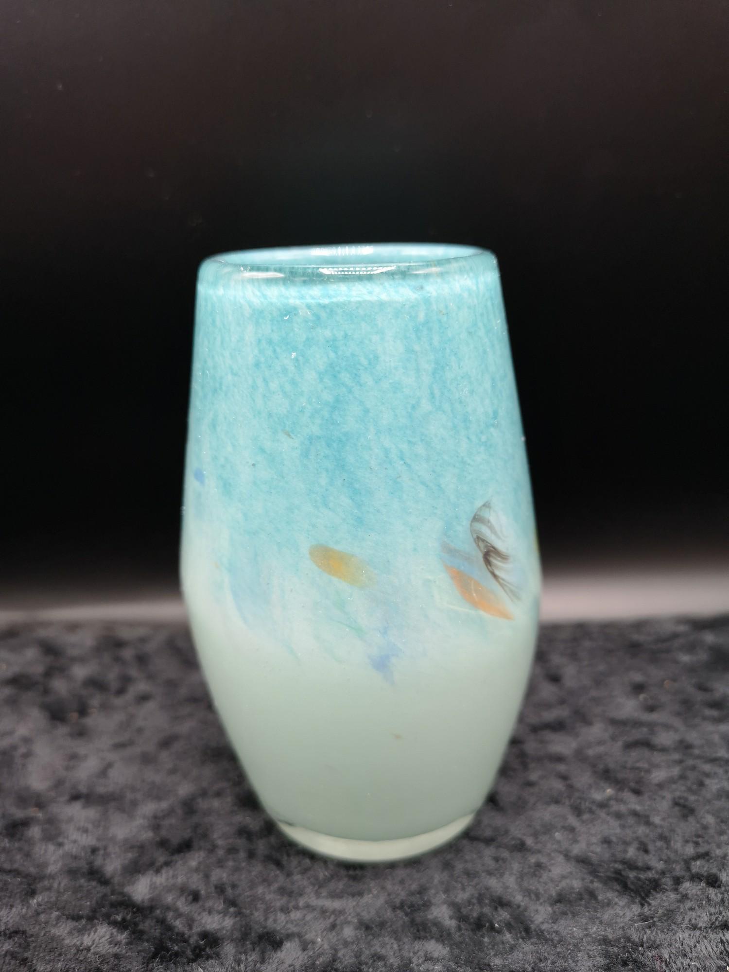 Scottish glass Strathearn vase.