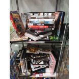 2 large shelf s of pc rom games.