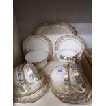 Royal Crown China part tea set with sugar jug and cream dish.