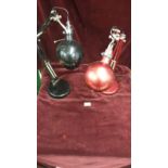 2 Angle Poise Table Lamps.