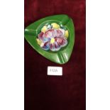 Early Moorcroft Dish Hibiscus Pattern 13.5cm x13.5cm