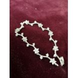 Silver 925 bracelet set in CZ stones.