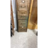 Antique multi drawer filing cabinet.