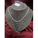 Stunning silver 925 art deco necklace.