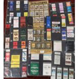 Collection of vintage cigarette cards includes Tobler etc .