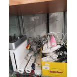 Nintendo wii console with accessories .