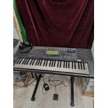 Yamaha PSR -620 Organ with stand , wawa pedal and hd 205 sennheiser ear phones working with bonus