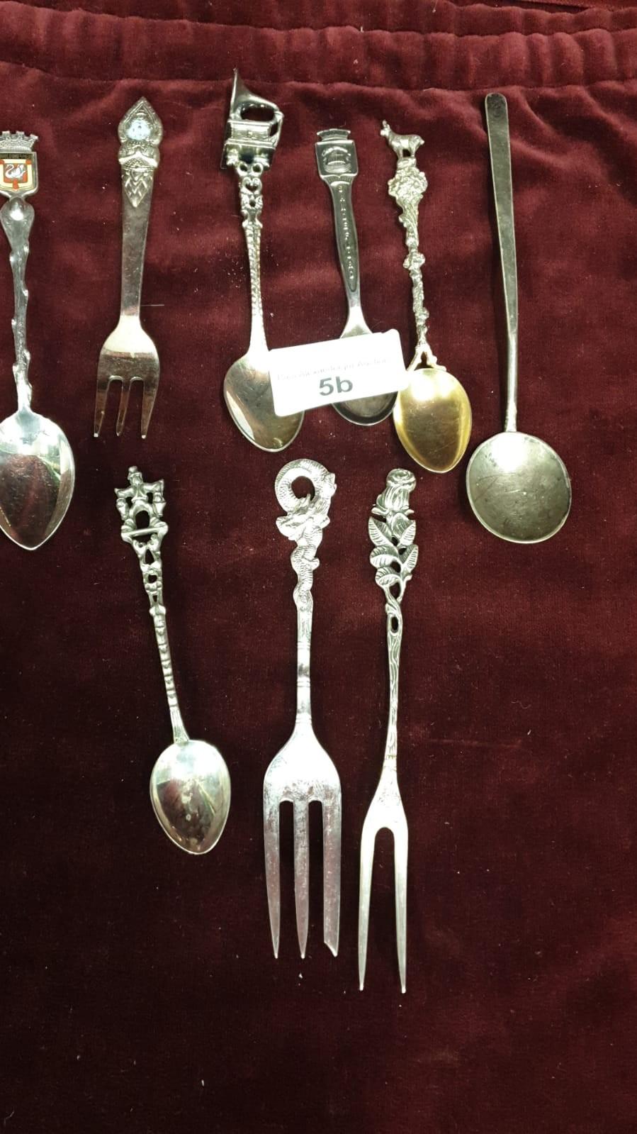 Selection of contential white metal spoons etc. 115 grams.