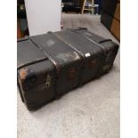 1920s Wooden bounded Travel trunk.