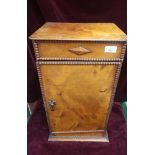 19th century Oak pot cupboard with door in bobble effect.