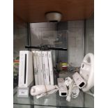 Nintendo wii console with games .