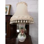 Large Royal winton lustre table lamp.