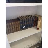 Collection of old books to include Matthew henrys commentary books , the works of Robert louis