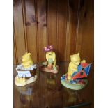 3 Royal Doulton Wini the pooh figures.