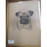 1900s Potrait of a dog signed Felby dated 1897.