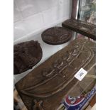 Collection of 4 Celtic plaques etc .