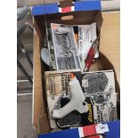 Box of tools to include tap and die set.