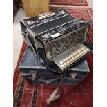 German alvari accordian with case.